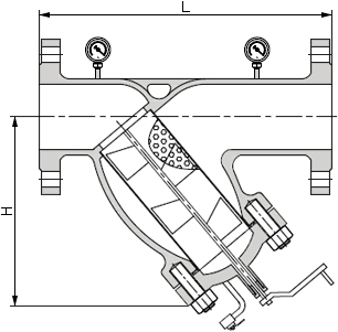 鑄鋼手搖刷式Y(jié)型過濾器